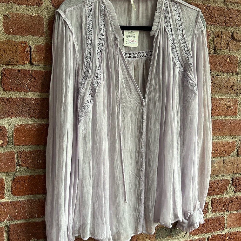 Free People Lavender Blouse